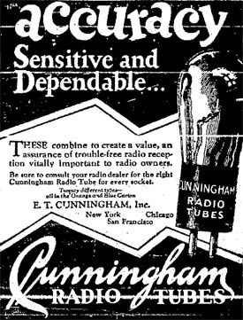 Radio Tube Advertisement, 1927
