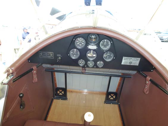 Stearman NC667K, Passenger's Front Cockpit (Source: Webmaster) 