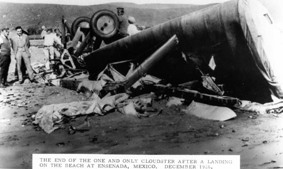 The Douglas "Cloudster" Crashed in Mexico, 1926 (Source: SDAM)