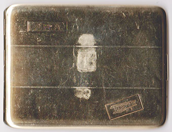 Porter Adams, Presentation Cigarette Case, Date Unknown (Source: Site Visitor)