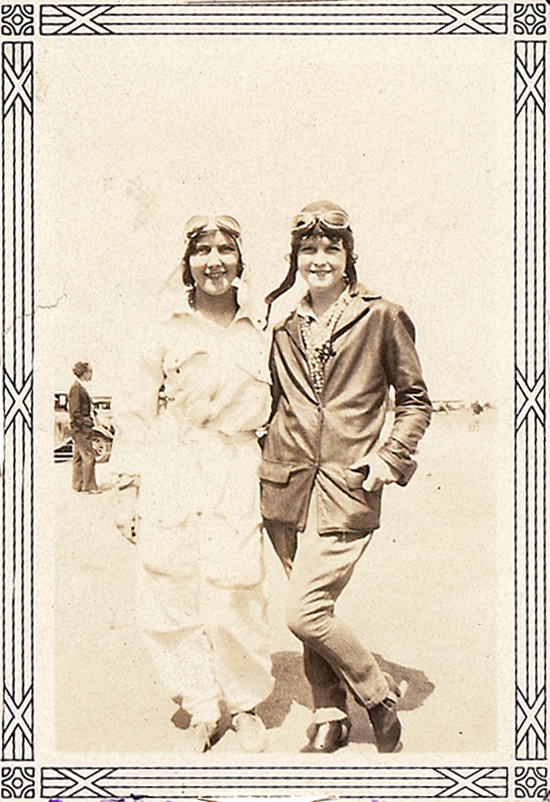 Patty Willis (L) & Aline Miller, Ca. Early 1930s
