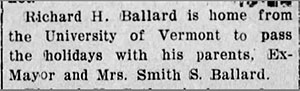 Montpelier Morning Journal (VT), December 24, 1912 (Source: newspapers.com) 