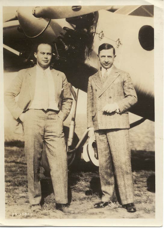 James B. Dickson, Left, with H.H. Culver