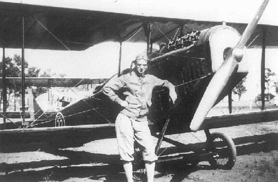 Jim Granger With His First Jenny, 1926