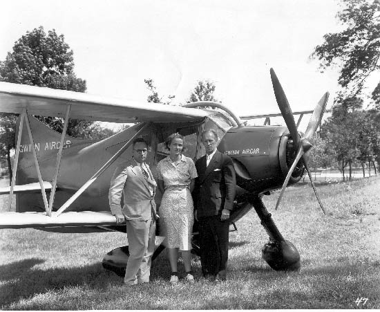 Gwinn, Harkness and Frank Hawks, ca. 1937-38 