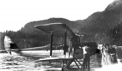 The Boston fliers landed in Ketchikan, Alaska, on Aug. 30, 1930. They had flown the Gipsy Moth across country on wheels, had floats installed in Seattle, and then headed north to Alaska. 