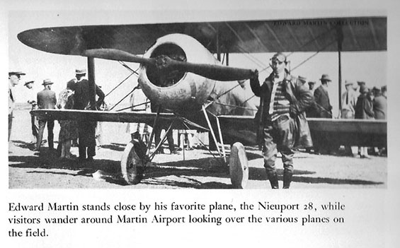 Eddie Martin's Nieuport 28, Ca. 1925 (Source: Gerow