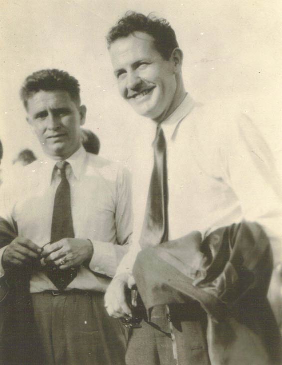 Benny Griffin (L) and Jimmie Mattern, Ca. 1932-33 (Source: Staines)