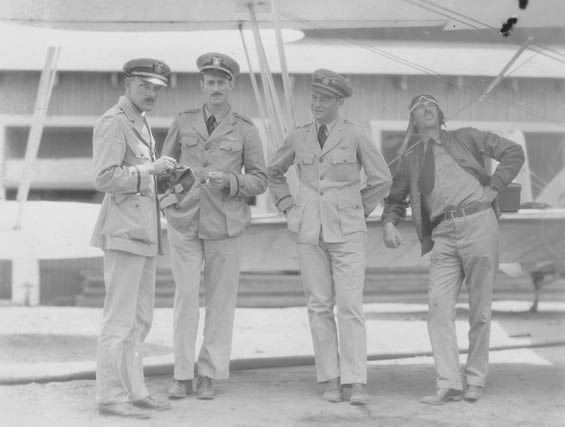 McMullen, Second From Right, and Three Unidentified Officers, Ca. 1928-30 (Source: Barnes) 