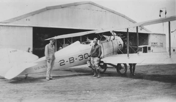 Harry Sartoris and Charlie Dolson, Vought UO-1, August 30, 1928 (Source: Barnes)