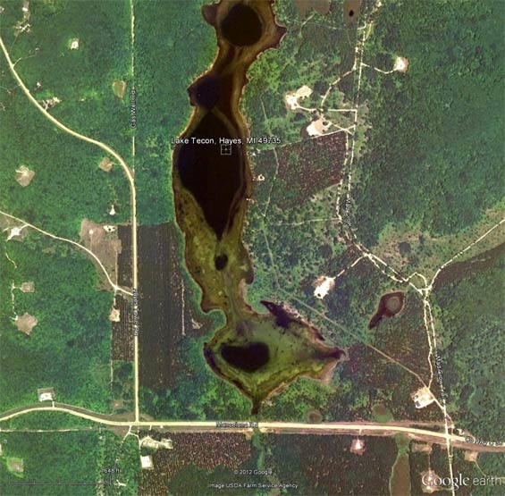 Lake Tecon, 2012 (Source: Google Earth)