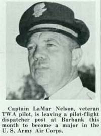 LaMar Nelson, January, 1941 (Source: TWA) 