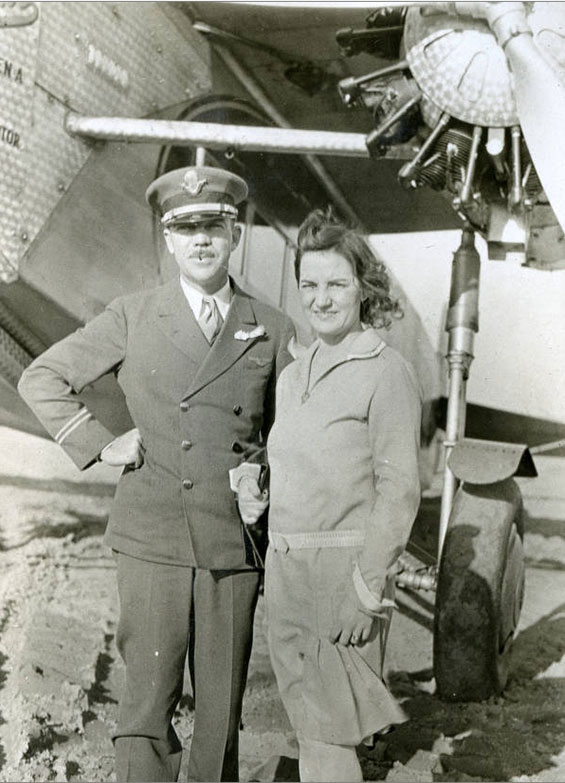 Lamar Nelson (L) and Unidentified Woman, Ca. 1920s-30s (Source: NMDC)