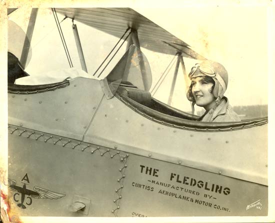 Ruth Nichols in Curtiss Fledgling