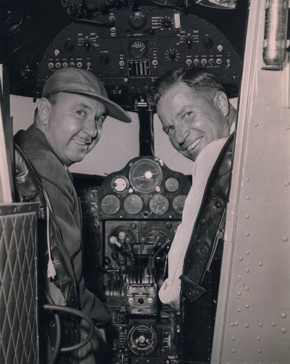 Dick Ranaldi, Left, In Cockpit, Date & Location Unknown (Source: Ranaldi Family)