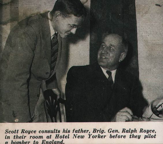 Ralph Royce (Seated) and His Son, Ca. Early 1940s (Source: Royce)