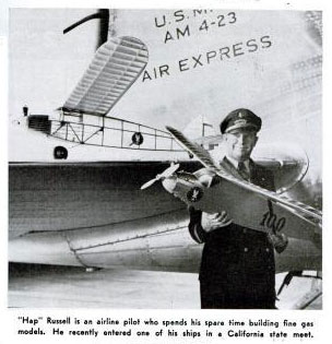 Hap Russell, Popular Aviation, December, 1938 (Source: PA)