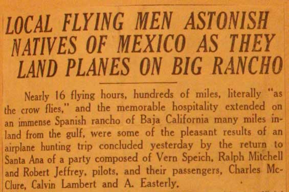 Vern Speich, Mexico Trip, Ca. January, 1932 (Source: Lynn)