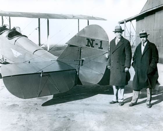 Clarence Young (L) with William McCracken and N-1,  Location Unknown (Source: Underwood)