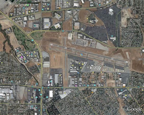 Riverside Municipal Airport, 2010 (Source: Google Earth)