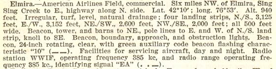 Department of Commerce, 1937, Airport Description