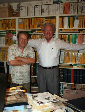 Historian John Underwood & Your Webmaster, May, 2009