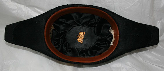 Emile Chourré, Navy Bicorn Formal Uniform Hat, View Three