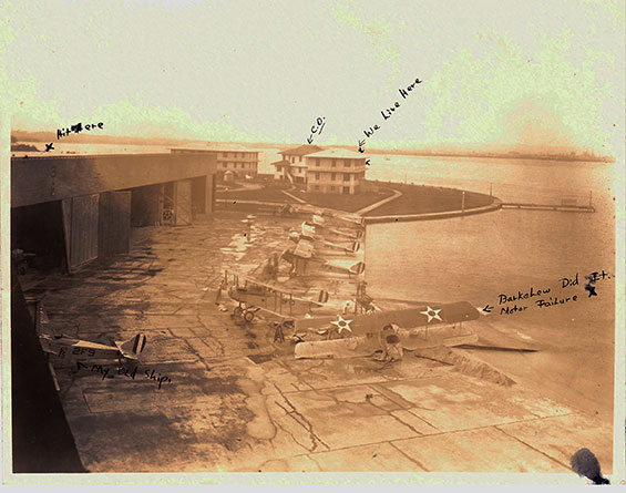 Annotated Photograph, Naval Station, Panama, C.Z., Ca. Early 1920s