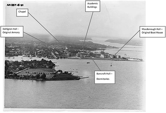 Identified Buildings, Naval Academy, Annapolis, MD (June,1921?)
