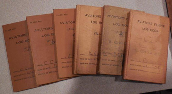 Emile Choureé Pilot Log Books, July, 1918 to January, 1937 