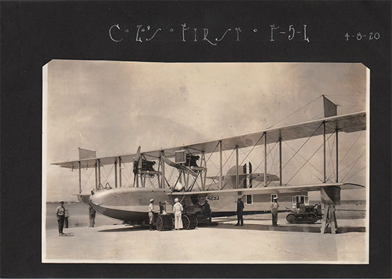The First Curtiss F-5-L at Coco Solo, C.Z., April 8, 1920