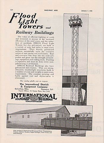 IDECO Tower Ad, 1928 (Source: Site Visitor)