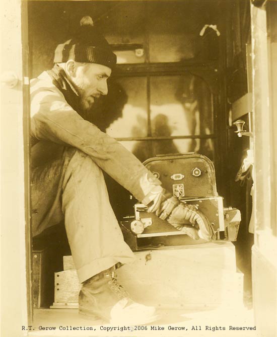 R.T. Gerow in Fairchild 71, date unk.