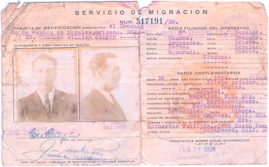 Servicio de Migracion, 1930