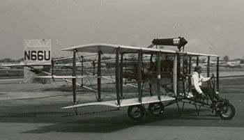 Billy Parker With Curtiss "Pusher" Replica