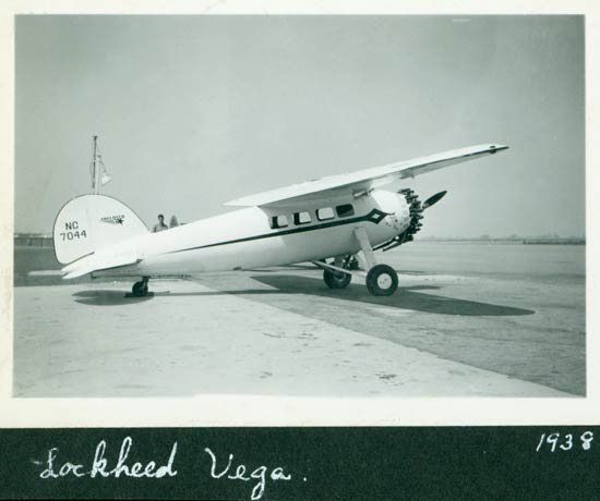 Lockheed Vega NC7044, 1938, Location Unknown (Source: Kalina)