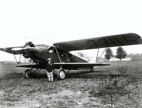 Buhl 7705 With Pilot Lynch, Date & Location Unknown (Source: Flickr)