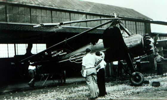 Pitcairn NC10781 After the 1932 National Air Race Accident