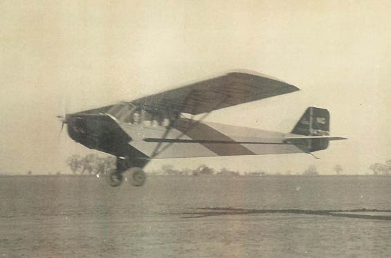 Taylor E-2 Cub NC14707, Ca. 1935 (Source: Piper)