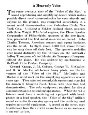 U.S. Air Services Magazine, March, 1927 (Source: HTDL)