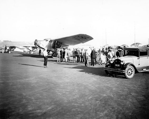 Ford NC1781, Ryan Field, San Diego, CA, Ca. 1929 (Source: SDAM)