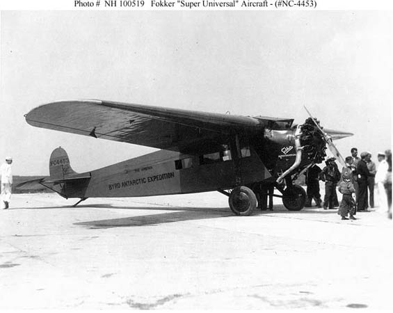 Fokker Super Universal NC4453, "The Virginia," Ca. 1928-29 (Source: NASM)