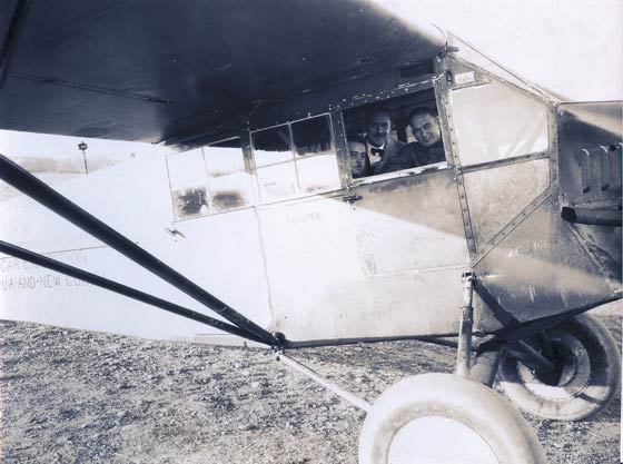 NC4770 With M. Aavang, E.W. Brandes(?) and R.K. Peck in Cockpit (Source: Aavang)