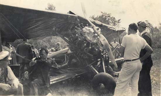 Stearman NC5084 Wrecked, Date (Ca. 1937?) & Location Unknown