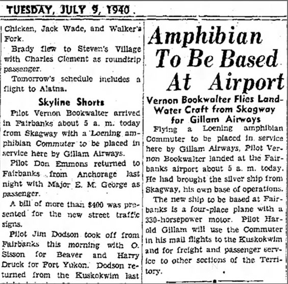 Fairbanks News-Miner (AK), July 7, 1940 (Source: newspapers.com)