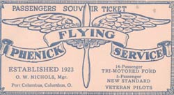 Phenick Souvenir Ticket