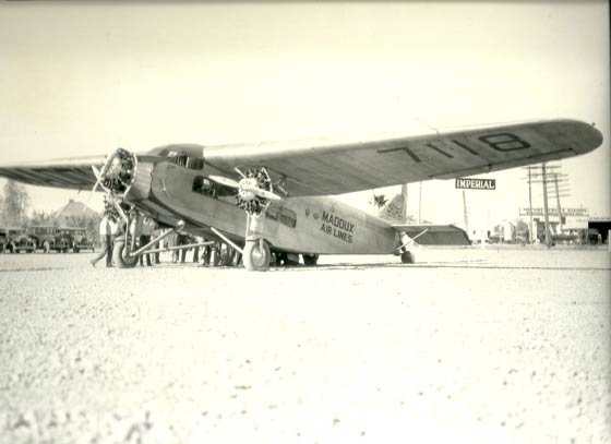 Ford NC7118 On the Ground, El Centro, CA (?), Date Unknown (Source: Horstman)