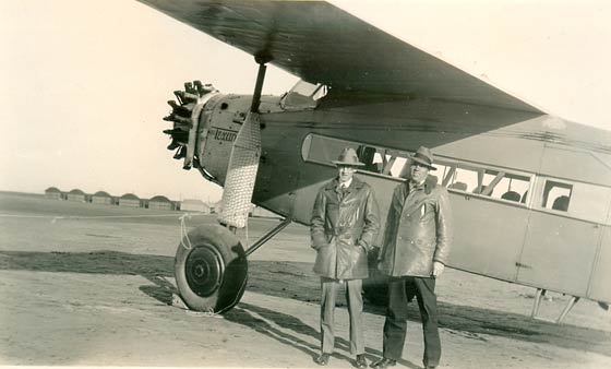 Fokker F-VII, NC7888, February 26, 1929, People Unidentified (Source: Underwood) 