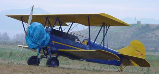 Travel Air NC8192 in New Zealand, 2004 (Source: Ward)
