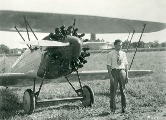 Waco NX7527 & John Livingston, 1928